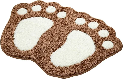 Miniatura 13 de MIFXIN Alfombra de baño con pies grandes, antideslizante, suave, absorbente, alfombra de área (rosa, 16 x 24 pulgadas)