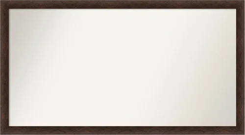 Miniatura 21 de Amanti Art Espejo de pared personalizado no biselado (24 x 27 pulgadas), marco estrecho de nogal chipre - varios tamaños personalizados - Espejo
