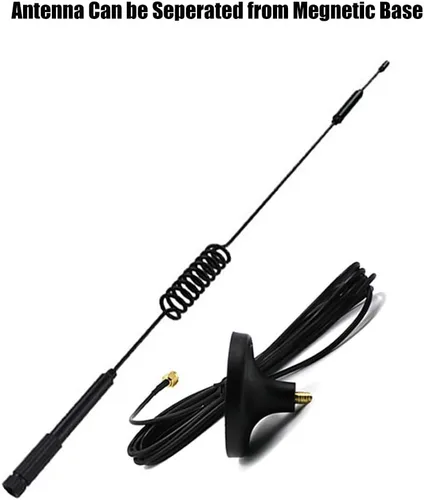Miniatura 7 de Paquete de 2 antena SMA 4G LTE 12Dbi 700-2700MHz Antena celular Montaje magnético 0.14 oz Antena 12Dbi 4G LTE CPRS GSM 2.4G WCDMA 3G por EJOYS