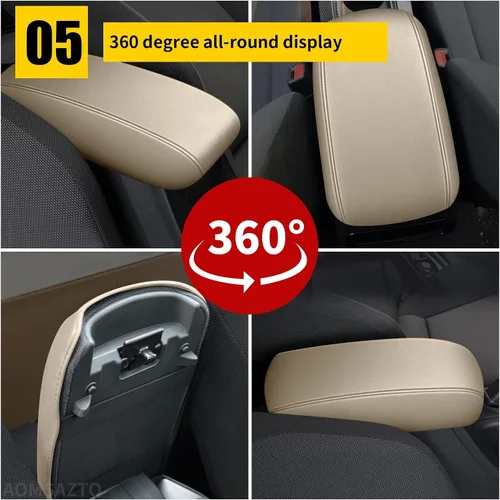 Miniatura 6 de AOMSAZTO Fundas de reposabrazos para Toyota RAV4 2013-2018 Beige