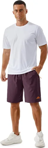 Miniatura 88 de TACVASEN Pantalones cortos deportivos para correr para hombre, 9 pulgadas, de secado rápido, pantalones cortos ligeros de verano, 3 bolsillos