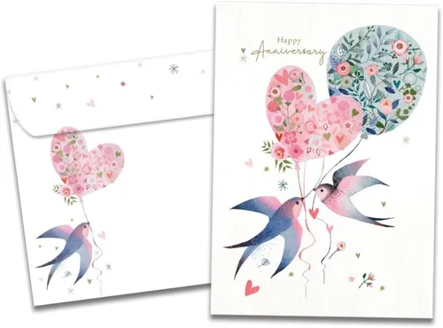 Miniatura 11 de Tree-Free Greetings - Tarjeta de felicitación de aniversario - Diseños artísticos - 1 tarjeta + sobre a juego - Fabricada en Estados Unidos - 100%