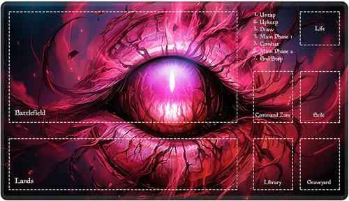 Miniatura 67 de Alfombra de juego con zonas para juego de cartas MTG, alfombras de juego de mesa, alfombras de juego de mesa de Magic, 61x35.5 cm, alfombra de juego