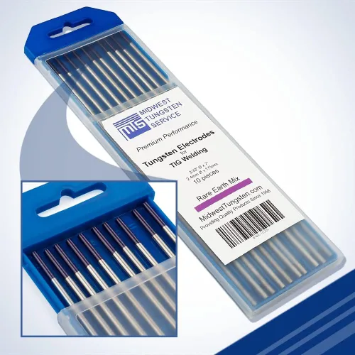 Miniatura 19 de Midwest Tungsten Service Electrodos de soldadura TIG de tungsteno paquete de 10 unidades (azul - 2% tungsteno lantanado (WL20/EWLa-2), 1/8 pulgadas