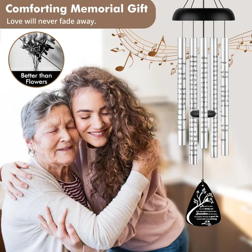 Miniatura 2 de Fabuday Regalos Conmemorativos Campanas de Viento - Regalo de Condolencia por la Pérdida de Papá o Mamá, Campanas de Viento en Memoria de un Ser