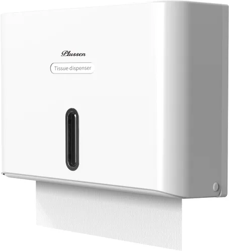 Miniatura 14 de Dispensador de toallas de papel para montaje en pared, adhesivo sin perforación, multipliegue, triple pliegue C, dispensador comercial de toallas