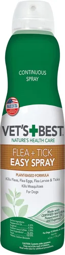 Miniatura 11 de Vet's Best Spray natural para pulgas y garrapatas para el hogar, tratamiento de pulgas y garrapatas de perro para el hogar, prevención de pulgas