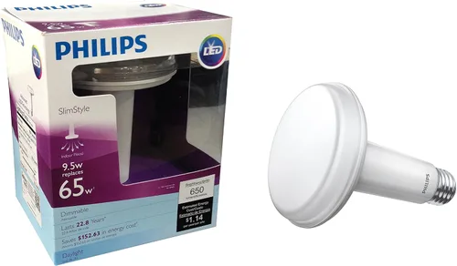Miniatura 3 de Philips Bombilla LED regulable 452466 de 65 vatios estilo delgado BR30