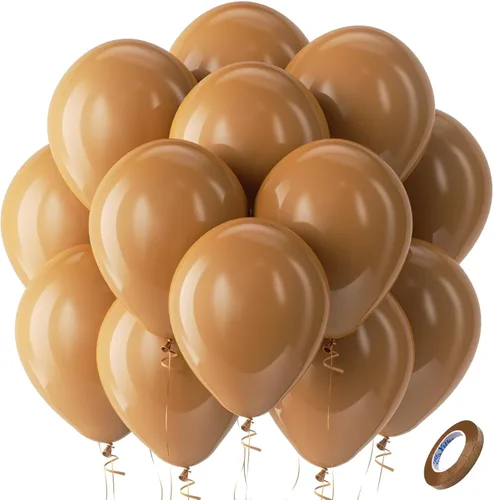 Miniatura 27 de Bezente - Globos de 12 pulgadas de látex con confeti para bodas, graduaciones, despedidas de soltera y cumpleaños, aptos para helio, dorado, 60