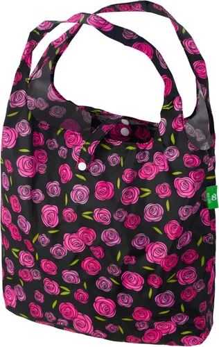 Miniatura 14 de ECO CHIC Bolsas plegables reutilizables para comestibles, bolsa de compras ligera, reciclada y reutilizable, bolsa plegable impermeable Gafas Gatos