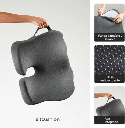 Miniatura 9 de SitCushion Cojines de asiento de espuma viscoelástica extra grandes para sillas de oficina, cojín de asiento de alivio de presión para aliviar