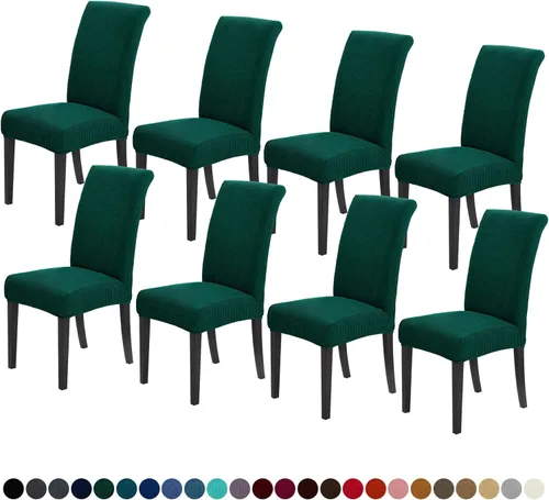 Miniatura 49 de Joccun Fundas para Sillas de Comedor Juego de 2, Fundas Elásticas para Sillas de Comedor Fundas para Sillas de Comedor Protector de Asiento, Funda