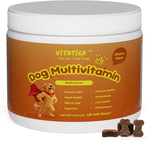 Multivitamínico para perros - Suplemento diario todo en uno | Apoya las articulaciones, el corazón, la piel, la digestión, el sistema inmunológico y