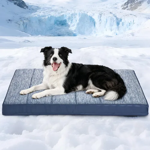Miniatura 39 de Tapete para jaula para perros de tamaño XL, cama de espuma viscoelástica de 41 x 27 pulgadas, lavable y antideslizante, tapete ultrasuave para Oscuro