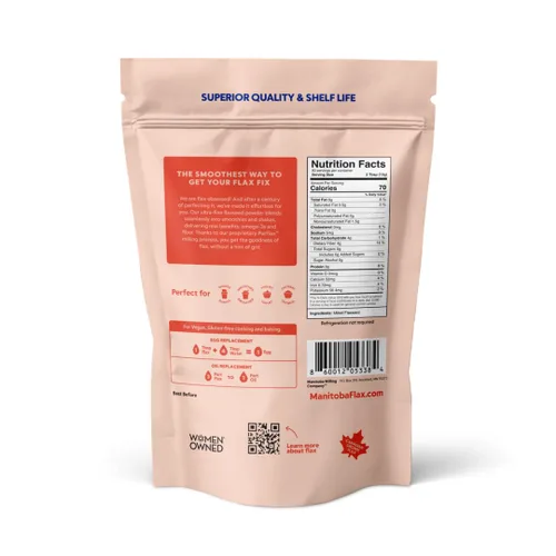 Miniatura 2 de Manitoba Milling Co. - Bolsa de una libra Fibra de linaza molida con proteína, omega 3 Sin gluten, sin OMG Gourmet molida para mufines, yogur