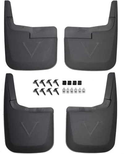 Miniatura 2 de KCOOL Aletas de barro compatibles con Ford 2015-2020 F150 sin guardabarros OEM Juego de guardabarros delantero y trasero (juego de 4 piezas)