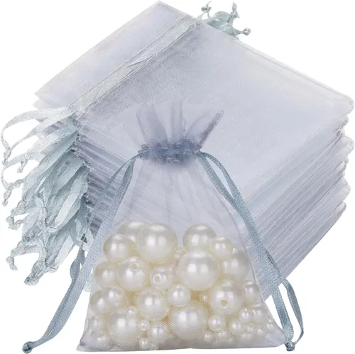 Miniatura 13 de joycraft 50 bolsas de organza amarillo limón – 2.7 x 3.5 pulgadas, bolsa de malla transparente para joyas, pequeña bolsa de favor de fiesta