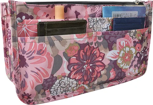 Miniatura 65 de Bolso de mano estilo cartera de Vercord para mujer con organizador incorporado, estampado bien definido, con manijas y cremallera, tamaño 2