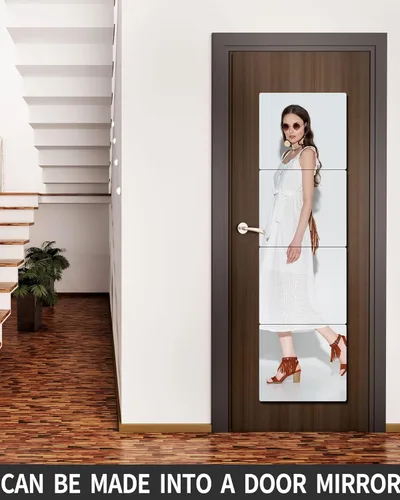 Miniatura 5 de Unbreakable Acrylic Full Length Mirror for Wall Mounted, Full Body Mirror for Kids, Flexible Plastic Safe Shatterproof, 4 PCS 10 x 10 Inches