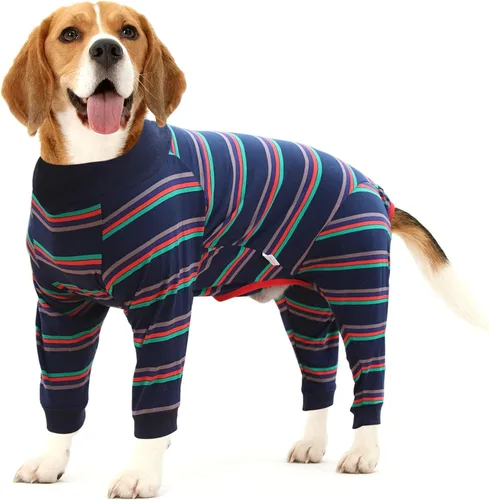 Traje de recuperación para perro, herida abdominal después de la cirugía, evita lamer heridas, alternativas de collar electrónico y cono, camisa Azul