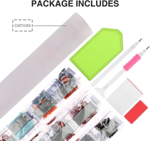 Miniatura 6 de NAIMOER Kits de Pintura de Diamantes para Adultos, Arte de Diamantes Redondos de Taladro Completo 5D DIY Puesta de Sol en la Playa Corazón Arte