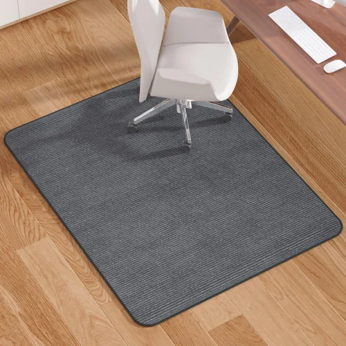 Blvornl Tapete para silla de oficina para suelo de madera dura y alfombra de pelo bajo, superficie de pana de 47 x 60 pulgadas, tapete protector de