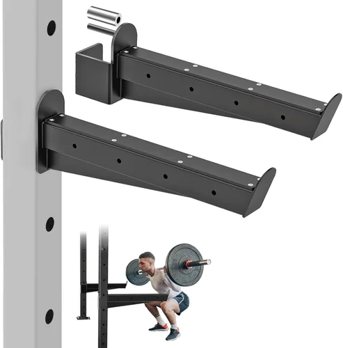 Miniatura 16 de Nordic Hamstring Curl Attachment, Dip Bar, Belt Squat & Safety Spotter Arms for 2"x2" & 3"x3" Power Racks, Home Gym Strength Training Accessories