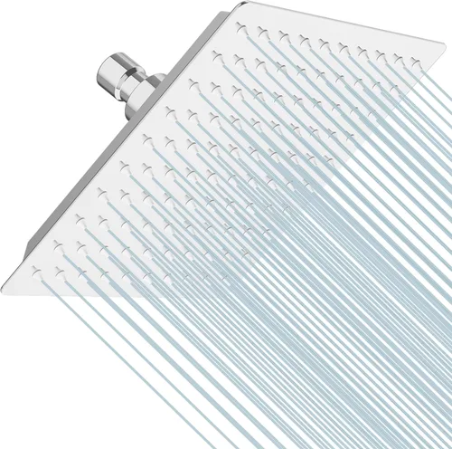 Miniatura 20 de BESy Cabezal de ducha de lluvia de 16 pulgadas, lluvia cuadrada de 16" y cabezal de ducha de baño de acero inoxidable de alta presión, ultra delgado