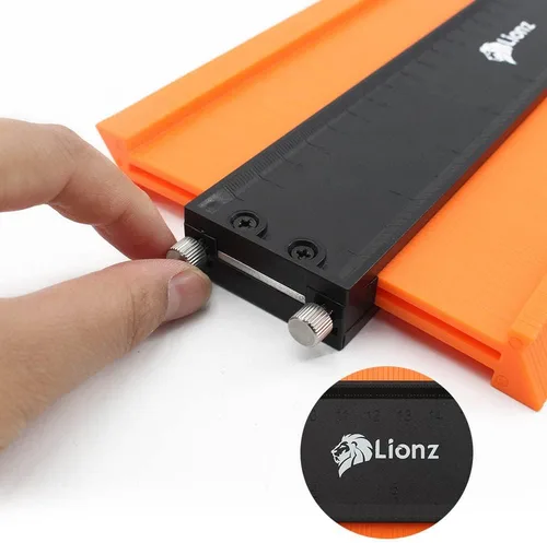 Miniatura 2 de Lionz Herramienta de Forma y Contorno de Calibre de Contorno - Herramienta de Perfil Super Calibre de 10" con Tornillos de Bloqueo y Ajuste
