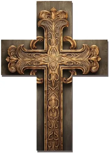 Miniatura 9 de JIBEVEYYI -Cruz de madera, decoración de pared cruzada, cruces decorativas para la pared, cruz religiosa decoración del hogar, cruz de pared