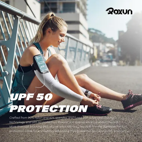 Miniatura 5 de Mangas de brazo, compresión deportiva de protección solar UV refrescante para hombresmujeres
