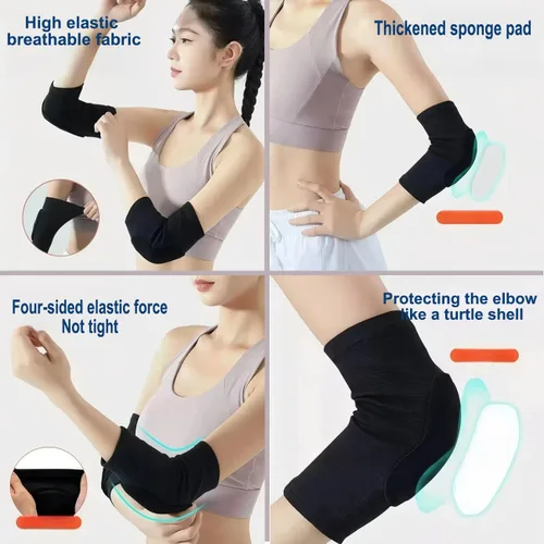 Miniatura 5 de Rodilleras de voleibol, suaves y transpirables, adecuadas para fútbol, baloncesto, yoga, correr, ejercicios de ciclismo, y adecuados tanto