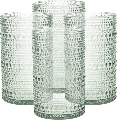 Miniatura 4 de Fortessa Orbetto - Colección de vajilla de plástico para exteriores con reborde, vaso para cóctel de bebidas heladas, 4 unidades, 385 ml, azul