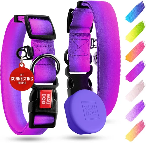 Miniatura 8 de Collar de Nylon para Perros WAUDOG - Collar Ajustable para Perros Grandes, Pequeños y Medianos - Collares Separables para Cachorros de Razas Grandes