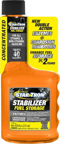 Star Tron Stabilizador+ Almacenamiento de Combustible y Protección contra la Corrosión, Trata 40 Galones de Gasolina - Ideal para Motocicletas,
