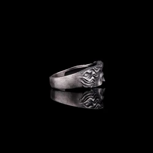 Miniatura 4 de Anillo de ojos Venus De Milo, Anillo griego antiguo de plata, Anillo de plata del Louvre Venus, Anillo de plata romana vintage, Anillo de plata