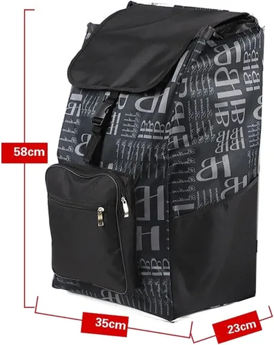 Miniatura 2 de THEGA Bolsa de repuesto para carrito de compras de gran capacidad, color negro, tela Oxford, impermeable, duradera, compacta, ligera, versátil