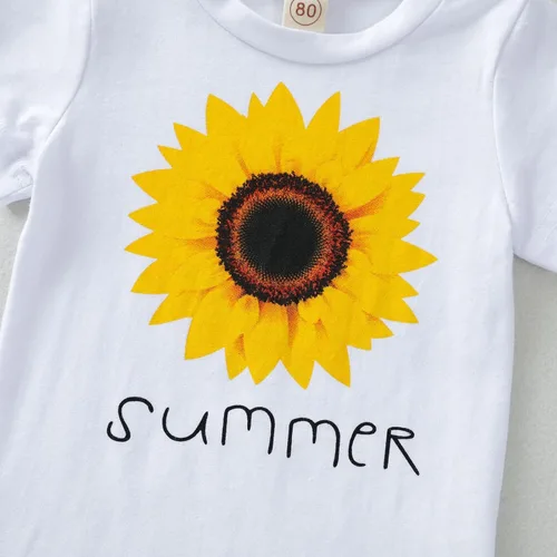Miniatura 6 de FOCUTEBB Conjunto de ropa corta de verano para niñas pequeñas, camiseta de lino con cinturón