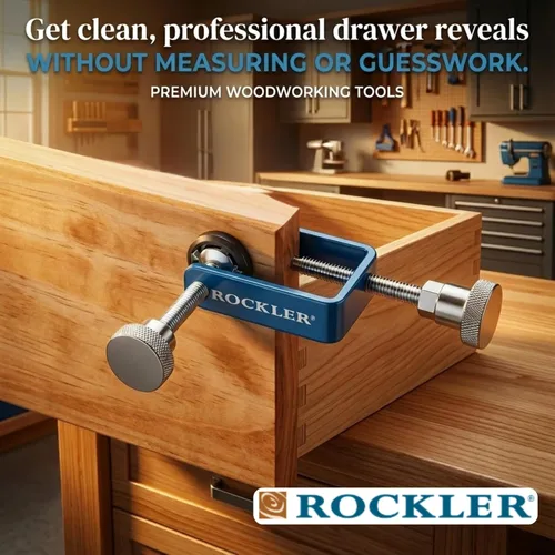 Miniatura 6 de Rockler Abrazaderas de instalación de cajones de gabinete, cajón derecho, izquierdo, herramientas de gabinete, acero, cajón delantero de plástico