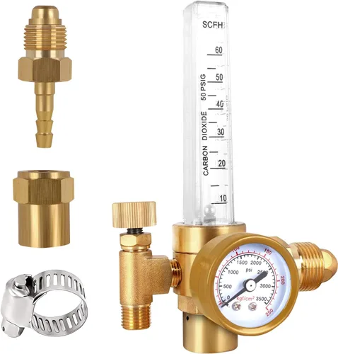 Argón/CO2 MIG TIG Medidor de Flujo Regulador de Gas Indicador de Soldadura de Gas