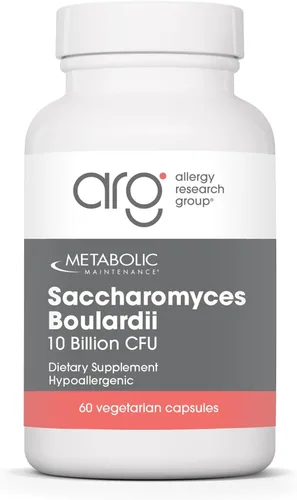 Mantenimiento metabólico Saccharomyces Boulardii - Proporciona 550 mg de levadura no colonizante que proporciona 10 mil millones de UFC - Apoya el