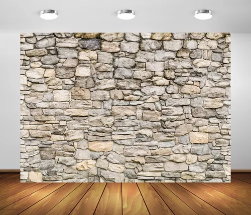BELECO Telón de fondo de pared de piedra de roca de 7 x 5 pies, diseño vintage de ladrillo para decoración de fiestas, retratos, sesión de fotos,