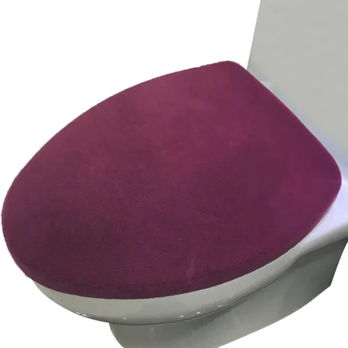 Madeals Cubierta de microfibra para tapa de inodoro, suave y absorbente, cómoda cubierta de tapa de inodoro de baño, se adapta a la mayoría de