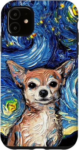 Miniatura 8 de Aja - Funda para iPhone 17, diseño de perro de noche estrellada, color marrón