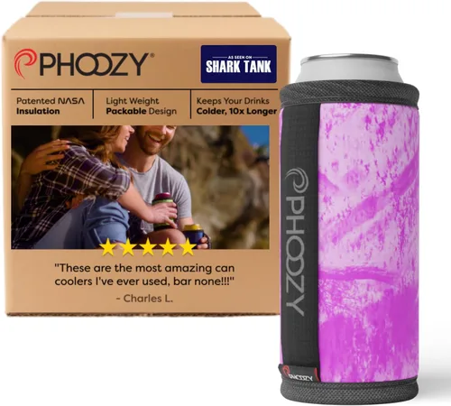 Miniatura 13 de PHOOZY Enfriador de latas aislado para latas delgadas de 12 oz - El aislamiento patentado de la NASA mantiene las bebidas frías 10 veces más tiempo