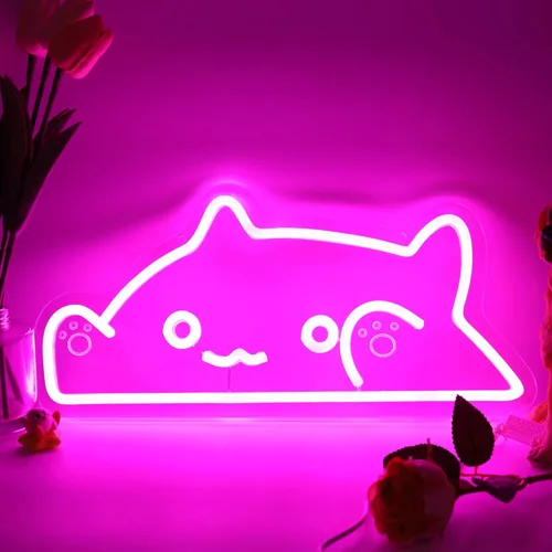 Miniatura 12 de Letrero de neón LED divertido con texto en inglés "Hey You Drop This Brain", luz de neón para hombres, decoración de habitación, oficina, regalos