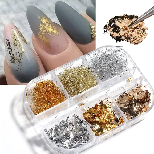 Miniatura 6 de Aurora - Polvo para arte de uñas, diseño holográfico de polvo fino para uñas, pigmento iridiscente para esmalte de uñas en gel, manicura