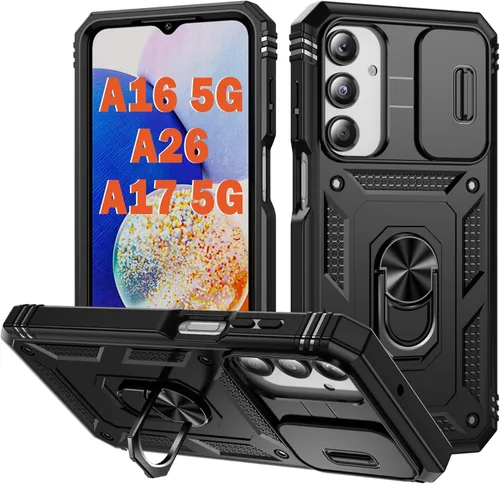 Miniatura 118 de PASNEW Funda para Samsung Galaxy A54, Soporte Metálico y Cubierta Deslizante para Cámara, Militar Multicapa Resistente de Cuerpo Completo a Prueba