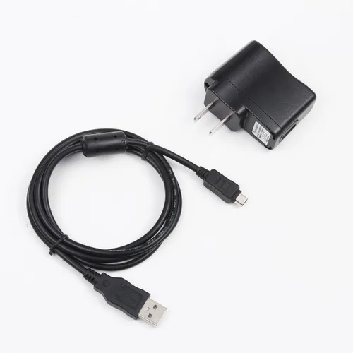 Miniatura 2 de MaxLLTo Adaptador de corriente alterna USB extra largo de 5 pies, cargador de batería, cable de sincronización de datos para cámara Olympus FE-4020