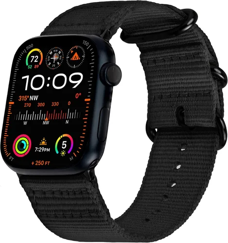 Miniatura 26 de Carterjett - Correa para Apple Watch 1.732 pulgadas, 1.654 pulgadas, 1.575 pulgadas, 1.496 pulgadas, nailon NATO, correas iWatch, mujeres y hombres